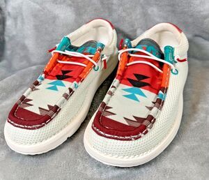 GATOR WADERS WOMENS OUTDOOR CAMP SHOES NW/OB BOX DISTINCTIVE AZTEC PATTERN SZ 7